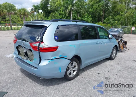 2017 Toyota Sienna Le 8 Passenger из США, поврежденный, VIN 5TDKZ3DC6HS888752